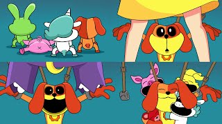 Smiling Critters Compilation 4  Dogday Death Cutscenes Poppy Playtime Chapter 3 Animation meme [upl. by Retsevlis]