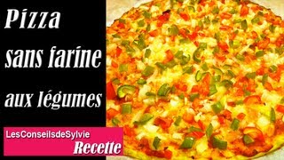 Ep 104  Recette  Pizza sans farine aux légumes simple Rééquilibrage Alimentaire  Régime [upl. by Michaelina]