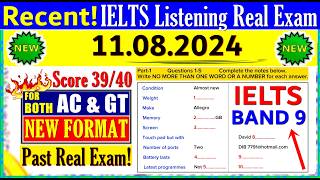 IELTS LISTENING PRACTICE TEST 2024 WITH ANSWERS  11082024 [upl. by Arras]