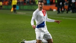 First goal Van Persie 20 against Romania 26032013 [upl. by Barren]