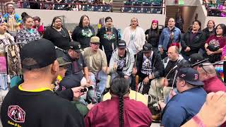 Leading ArrowMen’s Straight song  Denver March Powwow 2024 [upl. by Leis]