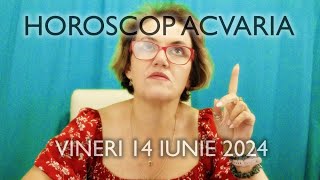 VINERI 14 IUNIE 2024 ☀♊ HOROSCOPUL ZILEI cu astrolog Acvaria 🌈 [upl. by Erina259]