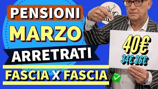 PENSIONI MARZO 👉 Ecco gli ARRETRATI CHE VI SPETTANO❗️IMPORTI ESATTI❗️Verificate se vi trovate [upl. by Anaugahs]