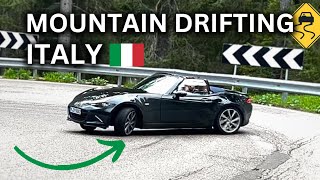 DRIFTING the Mazda MX5 ND G184 on Italian Mountain road  POV Drift Passo GIAU 🇮🇹  4K [upl. by Oiluarb]