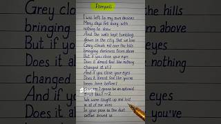 and the walls kept tumbling down lyrics  pompeii lyrics [upl. by Navis]