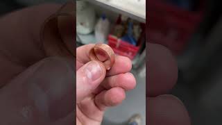 Making a hammered copper ring diy handmade copper metal jewllery [upl. by Amargo]