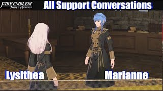 FE3H Lysithea amp Marianne Support Conversations B  C  Fire Emblem Three Houses [upl. by Feliks421]