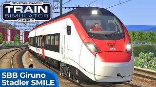 SBB GIRUNO  InterCity Mailand  Zürich HB  Stadler Triebzug  SMILE  TRAIN SIMULATOR CLASSIC [upl. by Nealah741]