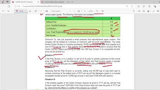 SCMPE SPOM SET B CA FINAL  TYK3 Divisional transfer pricing [upl. by Amity]