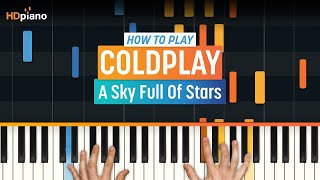 How to Play quotA Sky Full of Starsquot by Coldplay  HDpiano Part 1 Piano Tutorial [upl. by Sitarski986]