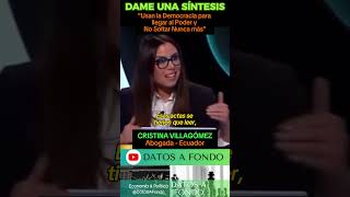 quotUsan la Democraciaquot Cristina Villagomez shorts venezuela maduro mcm politica DatosVen [upl. by Ayetal]