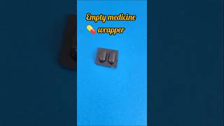 Empty medicine 💊 wrapper తో Earstuds చేసాను ఎలా ఉందో చెప్పండి shorts youtubeshortsearringsdiy [upl. by Naerb]