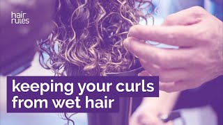 QampA How Do I Keep the Curl Pattern from My Wet Hair  Hair Rules [upl. by Nonac362]