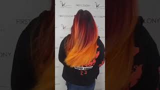 Feeling like a Phoenix rising from the ashes🔥 by at our First Colony salon 😍 hairgoals [upl. by Aslehc]