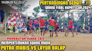 TARKAM VOLI SUKABUMI BUPATI CUP 2024  GRAND FINAL JUARA 3 amp 4  MABIS VS LAYUR BALAP [upl. by Suaeddaht]