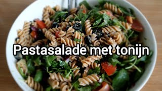 PASTASALADE MET TONIJN  MAALTIJDSALADE  LUNCHGERECHT [upl. by Etsirhc]