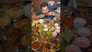 BIGGEST RAVAN THALI😱 GUINESS WORLD RECORD HOLDER THALI😍🔥 shorts foodie foodlover [upl. by Lebyram]