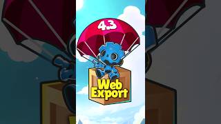 Godot 43 Can Export to the Web again gamedev godot [upl. by Ehtyaf]