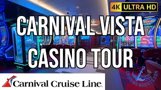 Cruise Ship Casinos  Tour and Walkthrough of the Vista Casino on Cruise Ship Carnival Vista [upl. by Uta]