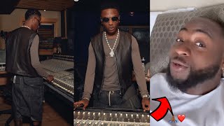 Davido Leak News of NEW SONG as Wizkid Drink Azul making MORAYO in the Studio [upl. by Sirapal]