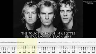 THE POLICE  Message in a Bottle GUITARLESS BACKING TRACK  TAB [upl. by Costanzia]