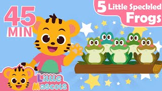 Five Little Speckled Frogs  Dancing Like An Animal  more Little Mascots Nursery Rhymes amp Kid Songs [upl. by Leban]