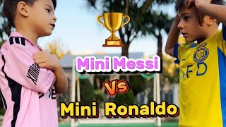 MINI MESSI VS MINI RONALDO1V1 Match• [upl. by Colwen]