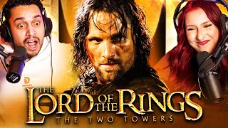 THE LORD OF THE RINGS THE TWO TOWERS 2002 MOVIE REACTION  FIRST TIME WATCHING  REVIEW [upl. by Maxy561]