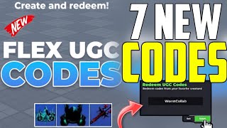 💥NEW UPDATE💥 ALL WORKING CODES FOR FLEX UGC IN 2024  ROBLOX FLEX UGC CODES [upl. by Leary468]