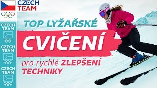 TOP LYŽAŘSKÁ CVIČENÍ na každou sjezovku⛷Jak na carving 😎 [upl. by Nivrae]