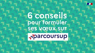 6 conseils pour formuler ses voeux sur parcoursup source [upl. by Attekram408]