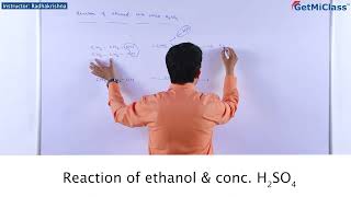 Reaction of ethanol amp concentrated H2SO4 [upl. by Rotkiv417]