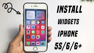 How To Get Widget On iOS 12  How To Enable widgets on iPhone 665s  Install widgets on iphone 6 [upl. by Eryn766]