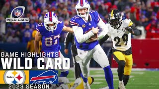 Pittsburgh Steelers vs Buffalo Bills Game Highlights  NFL 2023 Super Wild Card Weekend [upl. by Lissy]