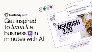 AI and GoDaddy Airo™ make it easy to take those first steps to launch a business [upl. by Ettenawtna]