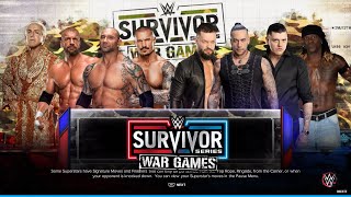 WWE 2K23 EVOLUTION VS THE JUDGEMENT DAY WAR GAMES MATCH [upl. by Jo-Anne]