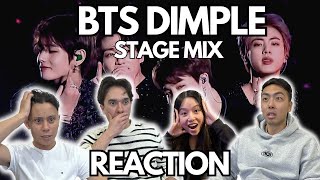 BTS DIMPLE STAGE MIX REACTION [upl. by Enylodnewg483]