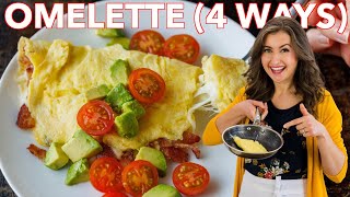 Easy Omelette Recipe 4 Ways [upl. by Anuahc968]