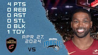 Tristan Thompson Player Full Highlights VS MAGIC NBA Play Off Game 27042024 [upl. by Keon]