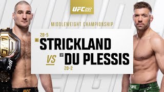 UFC 297 Sean Strickland vs Dricus Du Plessis Highlights [upl. by Russon]