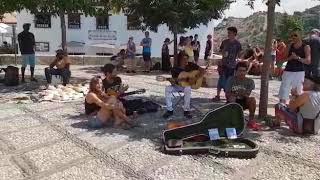 Mirador de San NicolásEl Chalo y Juan que grandes personas y artistas [upl. by Ecyal164]