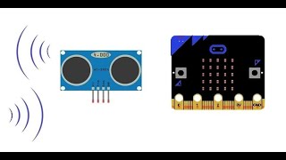 Commander le capteur ultrason HCSR04 par la carte Microbit [upl. by Ingold]