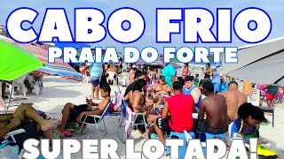 ❤️💙CABO FRIO ☀️ PRAIA DO FORTE SUPER LOTADA HOJE 071023 🇧🇷 [upl. by Chirlin]