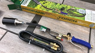 Harbor Freight Propane Torch with Push Button Igniter by Greenwood 91037 Review [upl. by Caprice]