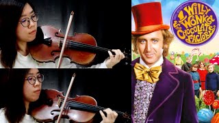 【Movie Hits】The Candy Manwith scoreWilly Wonka And The Chocolate Factory Violin Duet Cover 小提琴二重奏 [upl. by Annuahs]