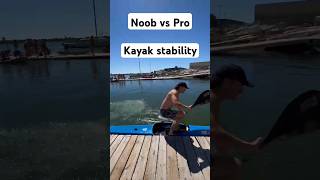 Différence de stabilité folle entre un expert et un non kayakiste 🤯 kayak stability [upl. by Aneloc185]