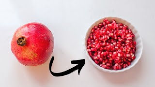 How to Remove Seeds from a Pomegranate PROPERLY [upl. by Ecyaj]