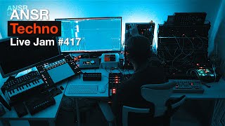 Techno LiveJam417 with TR8S  TB03  Eurorack Modular [upl. by Icyac312]