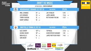 Driffield Town CC 1st XI v Woodhouse Grange CC 1st XI [upl. by Fredek341]