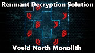 Mass Effect Andromeda Voeld NORTH Monolith Remnant Decryption Puzzle Solution Restoring A World [upl. by Aimee424]